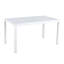 Ensemble de salle à manger moderne à rayures avec 4 chaises et une table de 55 po - Intérieur / extérieur, en métal et en polypropylène, confortable et durable