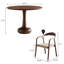 Ensemble de table de salle à manger et de chaises 39,37 po en bois massif brun-266647163