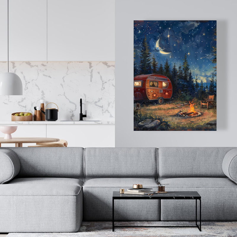 Campfire Beige Canvas - Elegant Home Decor Accent Piece