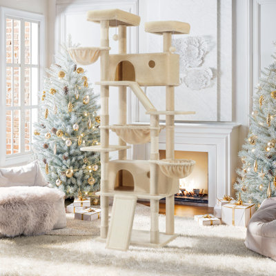 Ifenna 81.1" H Carpet Cat Tree with Condo 