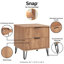 Table de chevet brun doré pour chambre à coucher-429734716
