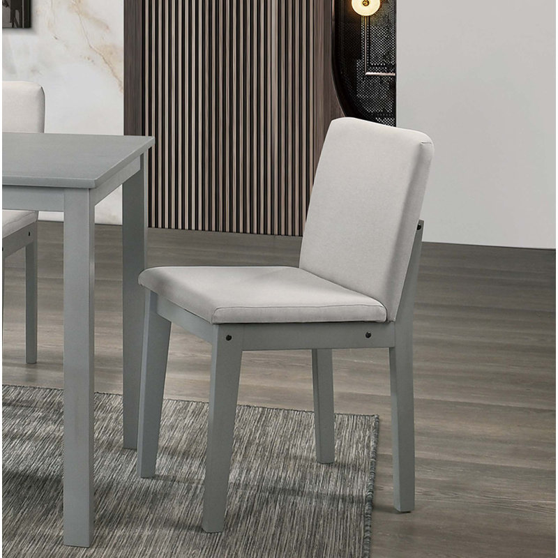 5Pc Dining Room Set, Light Gray/Gray, Gray
