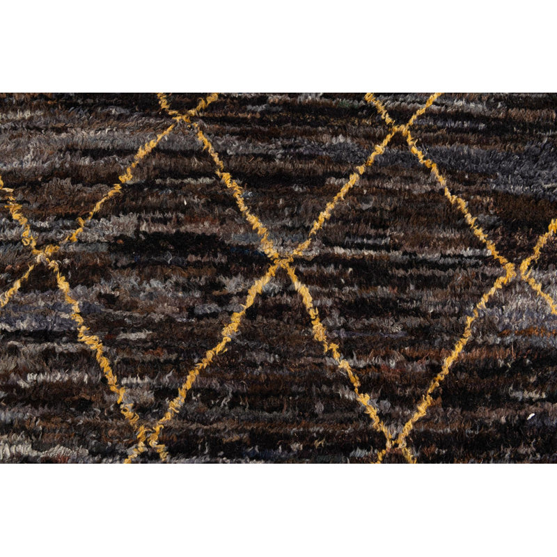 Tapis brun foncé Orpheus
