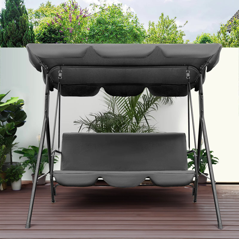Burtis 3 Person Porch Swing with Canopy