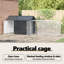 142cm Galvanised Steel Floor Bird Cage