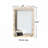 Solid Wood Wavy Rectangle Mirror-875721200-875721100-875721101
