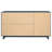 Granville 55" Modern Solid Wood Sideboard with 3 Drawers and 3 Shelves in Midnight Blue-1960581574