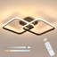 Dual Square 2-Light 69cm LED Ceiling Light
