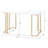 Rectangular Desk With White & Gold Color, Open Base Metal Square Tube, Synthetic Wood, 24" X 48" 31 Desk, Tube Base, Composite Wood And Metal, Depth Width 31" Height