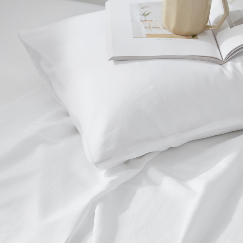 Ensemble de draps double TG, Blanc