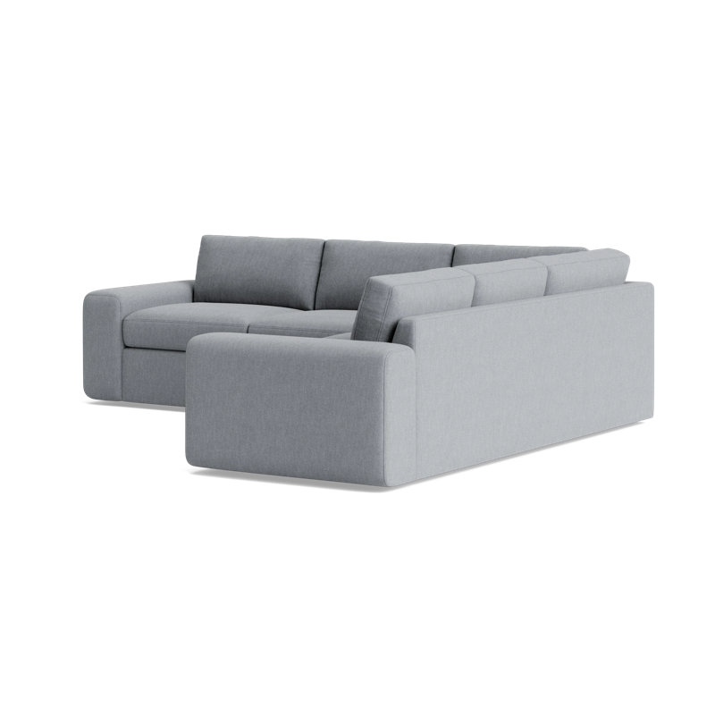 The OG Corner Sectional, Performance Weave - Zinc, Right Hand Facing