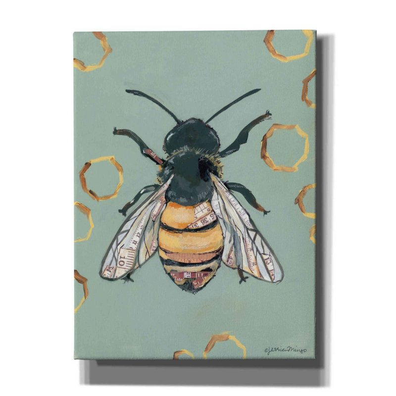 'Bee' by Jessica Mingo, Canvas Wall Art, 54" H x 40" W x 1.5" D