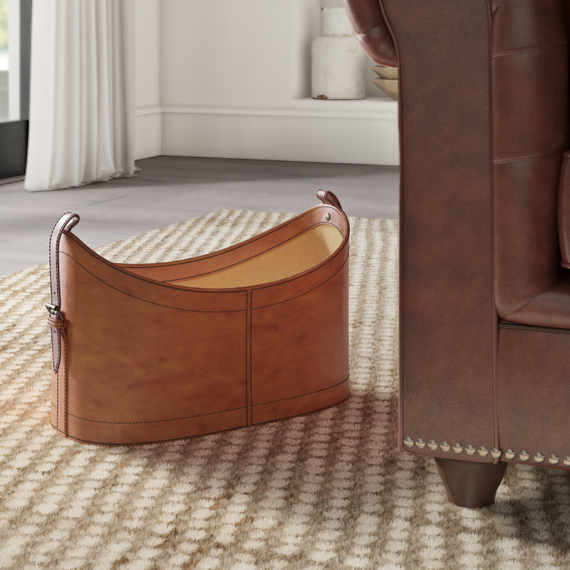 Panier en cuir Thelonious