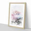Fog Over Misurina Mountain In Italy Watercolour - Picture Frame Graphic Art-56923574-56923573