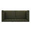 Canapé Chesterfield traditionnel Ivarn de 187 cm de large, recouvert de PU, avec dossier capitonné en losanges, accoudoirs évasés et pieds en bois d'hévéa-135305461