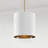 11.50"W x 19.50"H 1-Light Cylindrical Metal Pendant with Seeded Glass-100738054