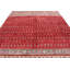 Tapis tribal rouge et multicolore 9 x 13