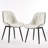 Chardee Upholstered Dining Chairs Faux Leather Waterproof Side Chair with Metal Frame-1629585639
