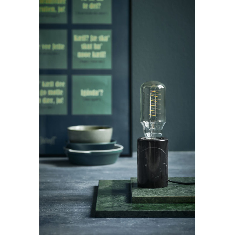 Marble Novelty Lamp, Black