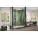 Enigma-XO 55" W x 62" H Single Sliding Frameless Shower Door with Clear Max Technology