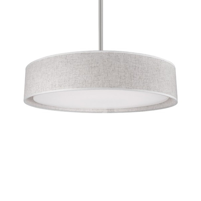 Dalton 1 - Light LED Single Pendant, Beige, 51.25" H x 20" W x 20" D