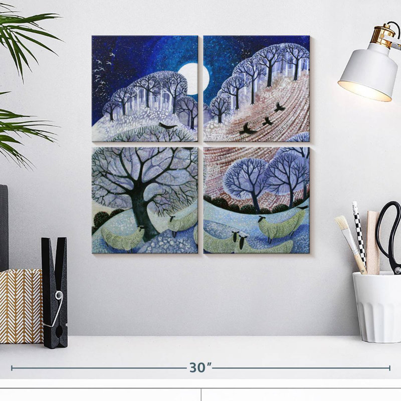 First Snow Surrey Hills, 18" H x 18" W