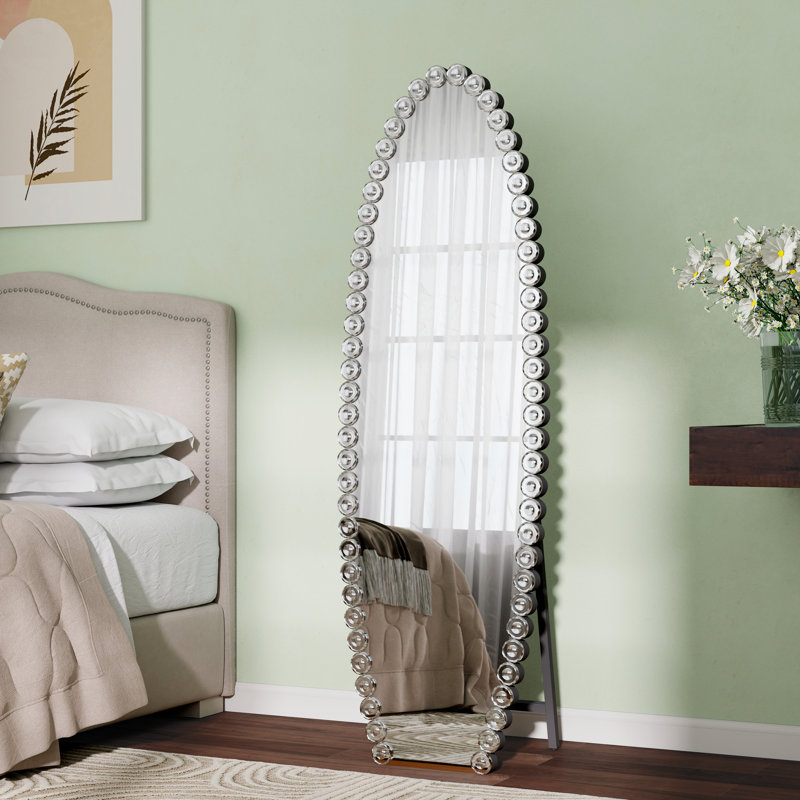 Casmer Crystal Full Length Mirror with Stand