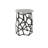Short Sebastian Aluminum End Table, Deep Grey