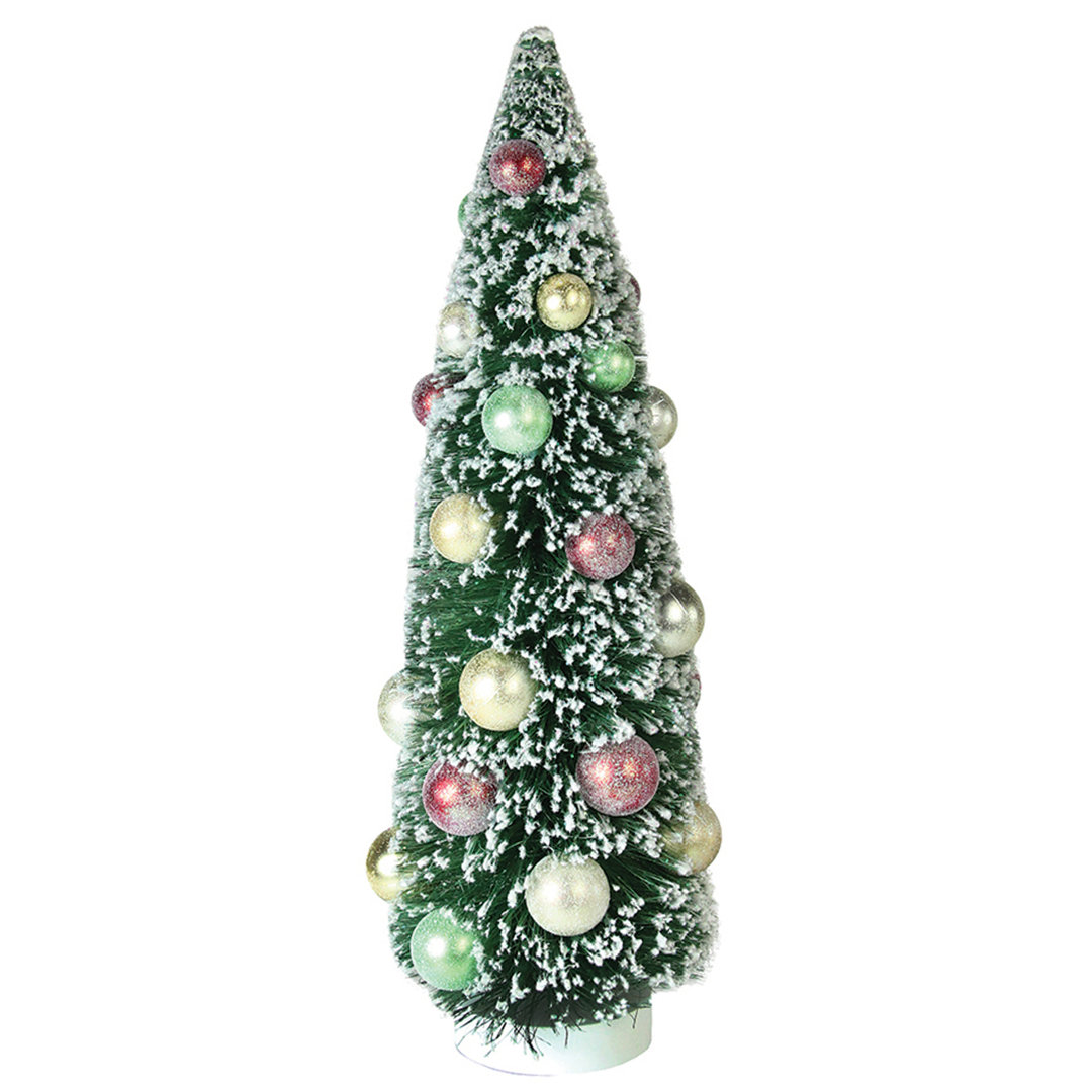 15" Green Frosted Sisal Pine Artificial Christmas Tabletop Tree Northlight Seasonal 