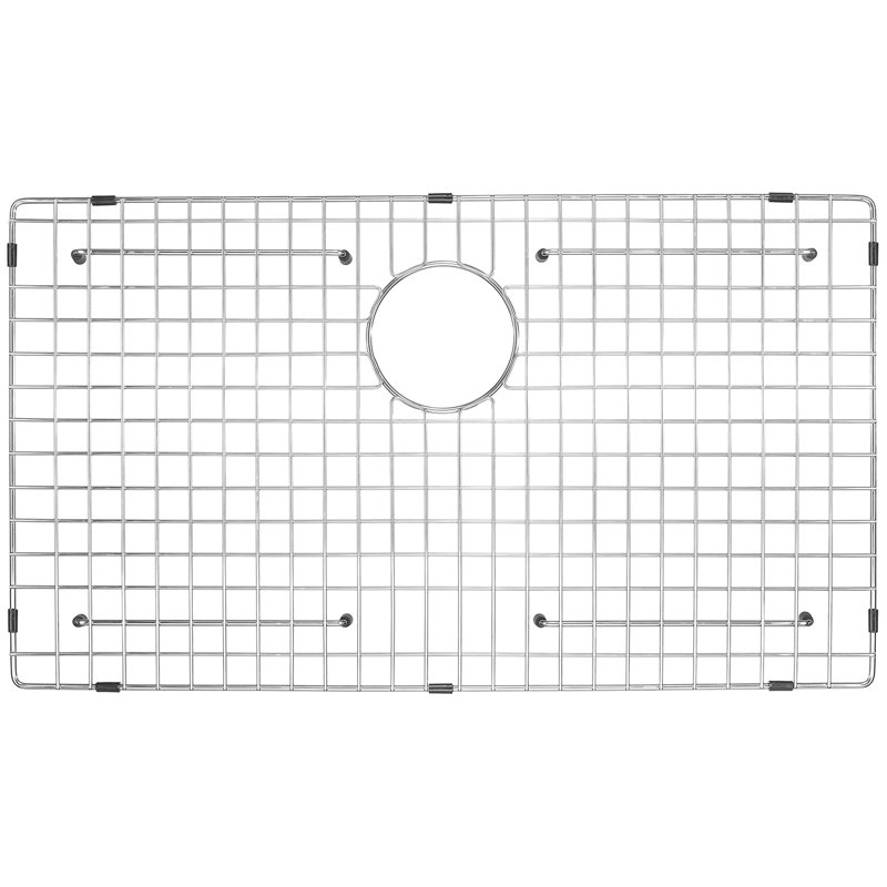 Grille d'évier en acier inoxydable 29,57 po x 16,57 po
