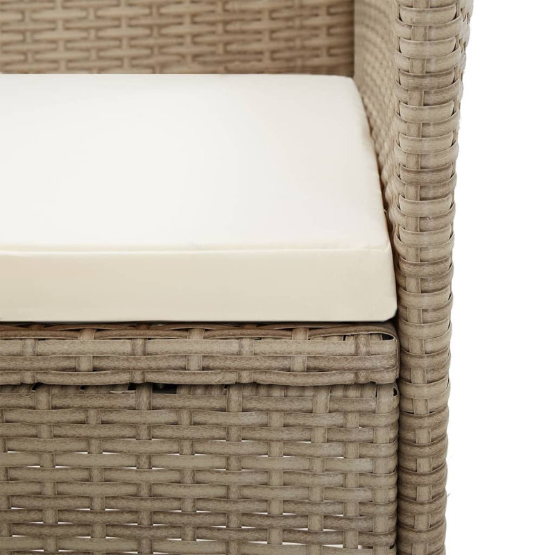 Canapé modulaire avec coussins 7 pièces Patio, Blanc