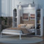 Lit escamotable double pleine grandeur avec tablettes-308099495-308099497