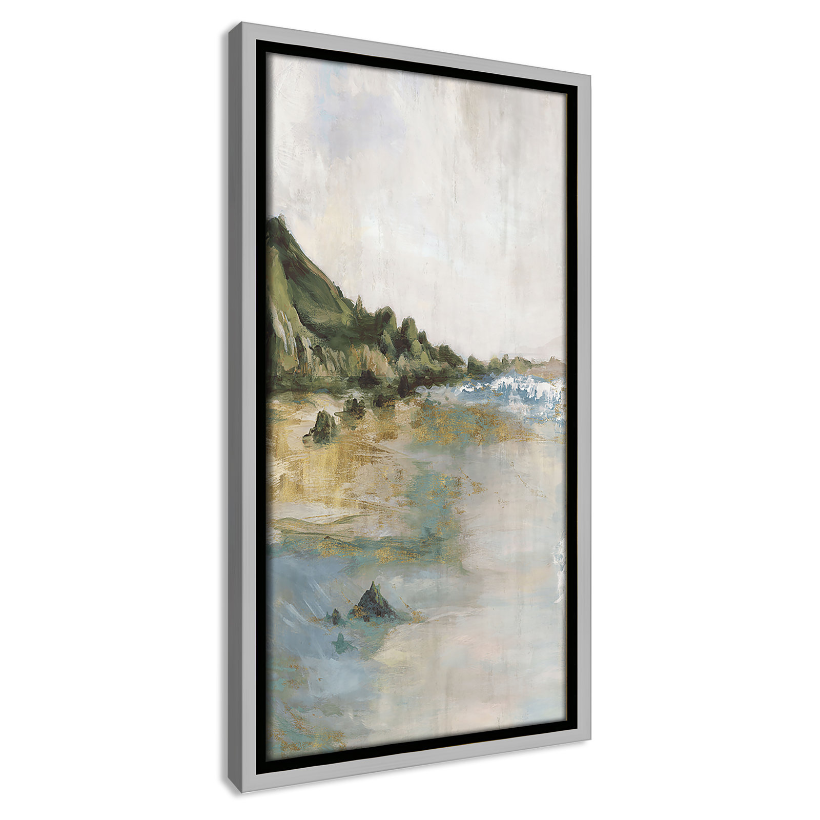 Cordoba "Tide's Edge" Print, 17.5" H x 9.5" W, Silver