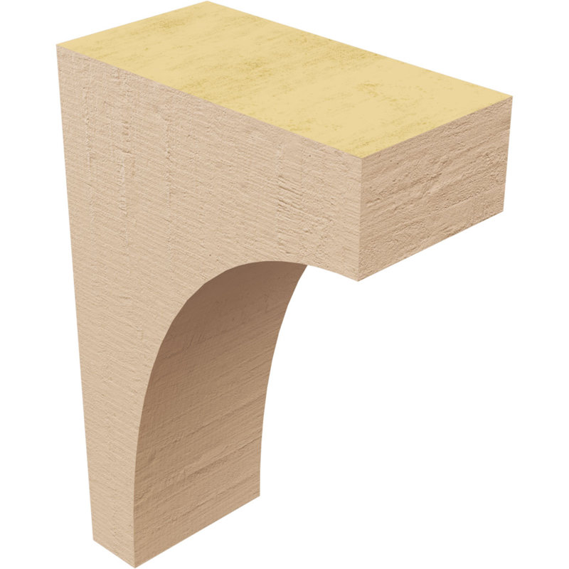 Bois de cèdre brut StockportThane Corbel, apprêté brun clair Stockport, H 6 po x l 2 po x P 4 po