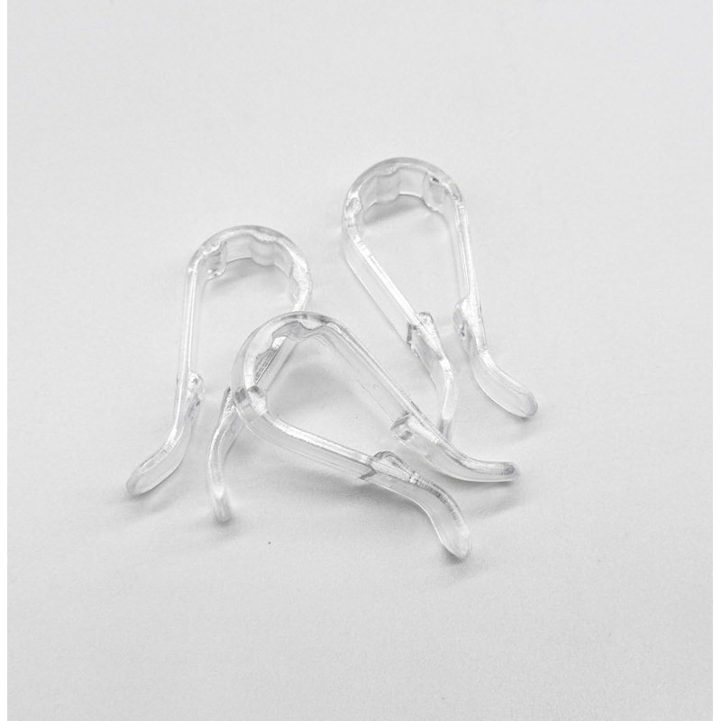 Pinces pour pantalons en plastique transparent de 1 1/2 po -, 500