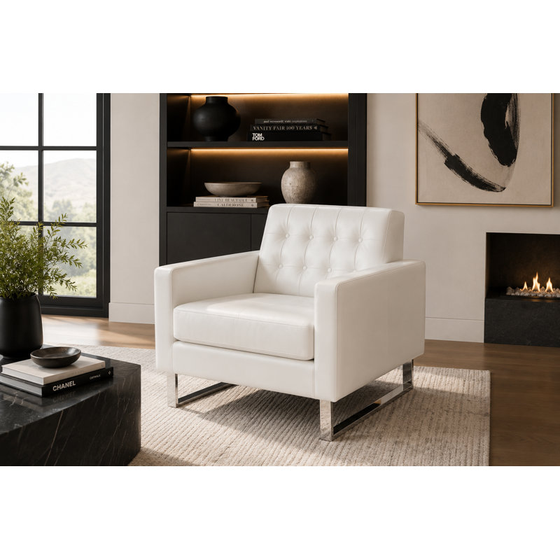 Fauteuil Sloan Modern, Blanc