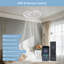 Ventilateur de plafond encastré sans lame 20 "avec lumière et télécommande