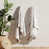 Grey/White Seashells / Stripe