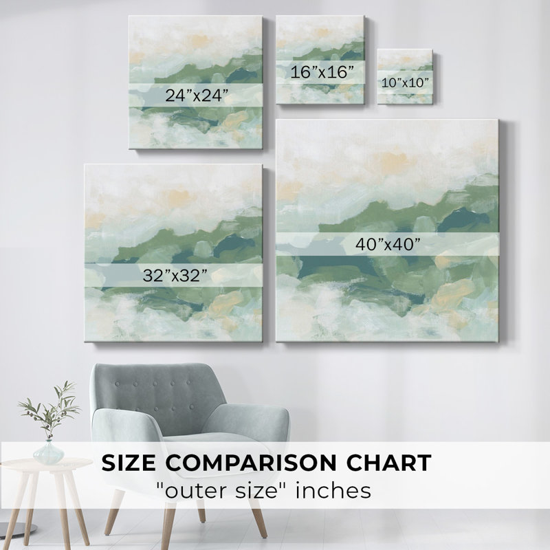 Greenfield Fog II-Gallery Wrapped Canvas, H 16 po x l 16 po x P 1,5 po