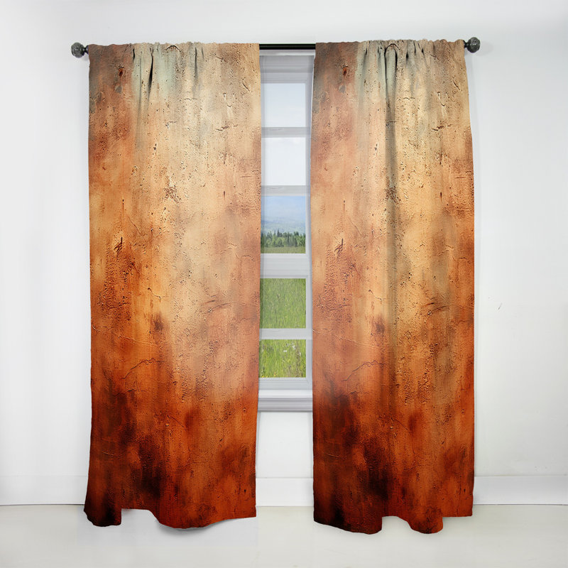Carlton - Rideau peinture - Rideau abstrait obscurcissant en velours - 1 panneau, L 52 po x L 90 po