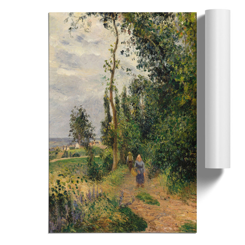 Landscape In Pontoise by Camille Pissarro - No Frame Painting, 30cm H x 21cm W x 0.1cm D