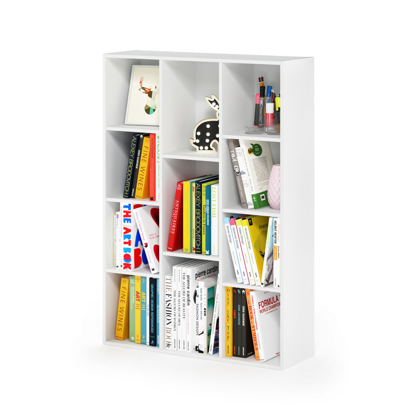 Placentia 11-Cube Reversible Open Shelf Bookcase, White