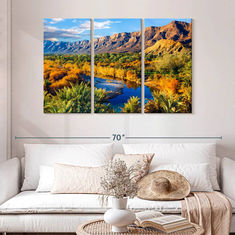 Oasis de montagne marocaine Alvord, H 32 po x l 50 po