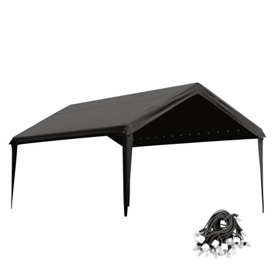 Abri d'auto 12 x 20 pi, housse de remplacement pour abri d'auto (toit non inclus)
