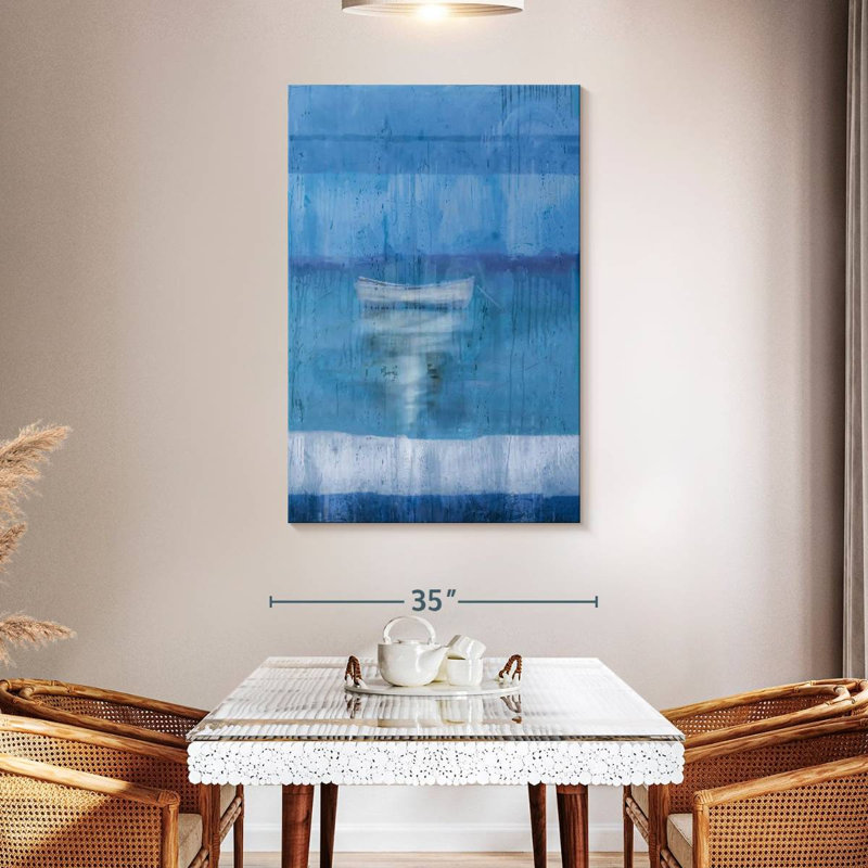 Avery Blue Boat, 48" H x 32" W