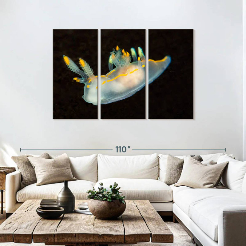 Sea Slug In Dark Waters, 48" H x 74" W