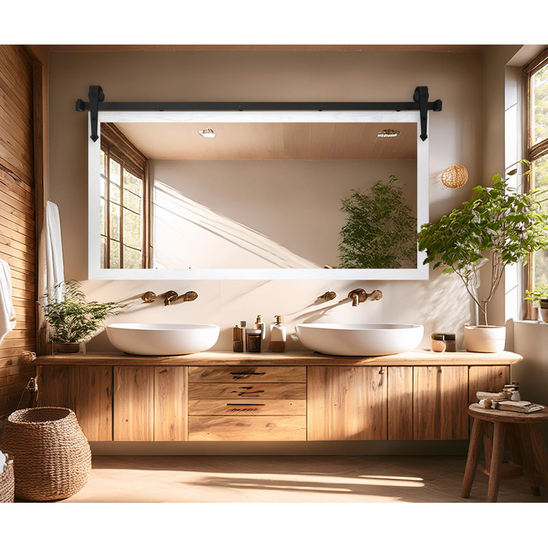 Miroir Gracie Oaks, 33 po x 52 po, Blanc