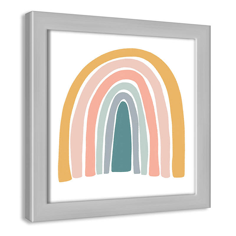 Décoration murale pour enfants, H 9 po x l 9 po x P 1,19 po, Encadré de boîte argent