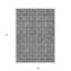 Tapis intérieur / extérieur argenté géométrique lavable 9 pi x 12 pi