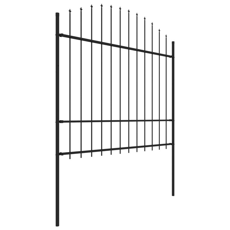 Whitner Garden Fence Spear Outdoor Panel Barrier Border Privacy Multi Sizes
